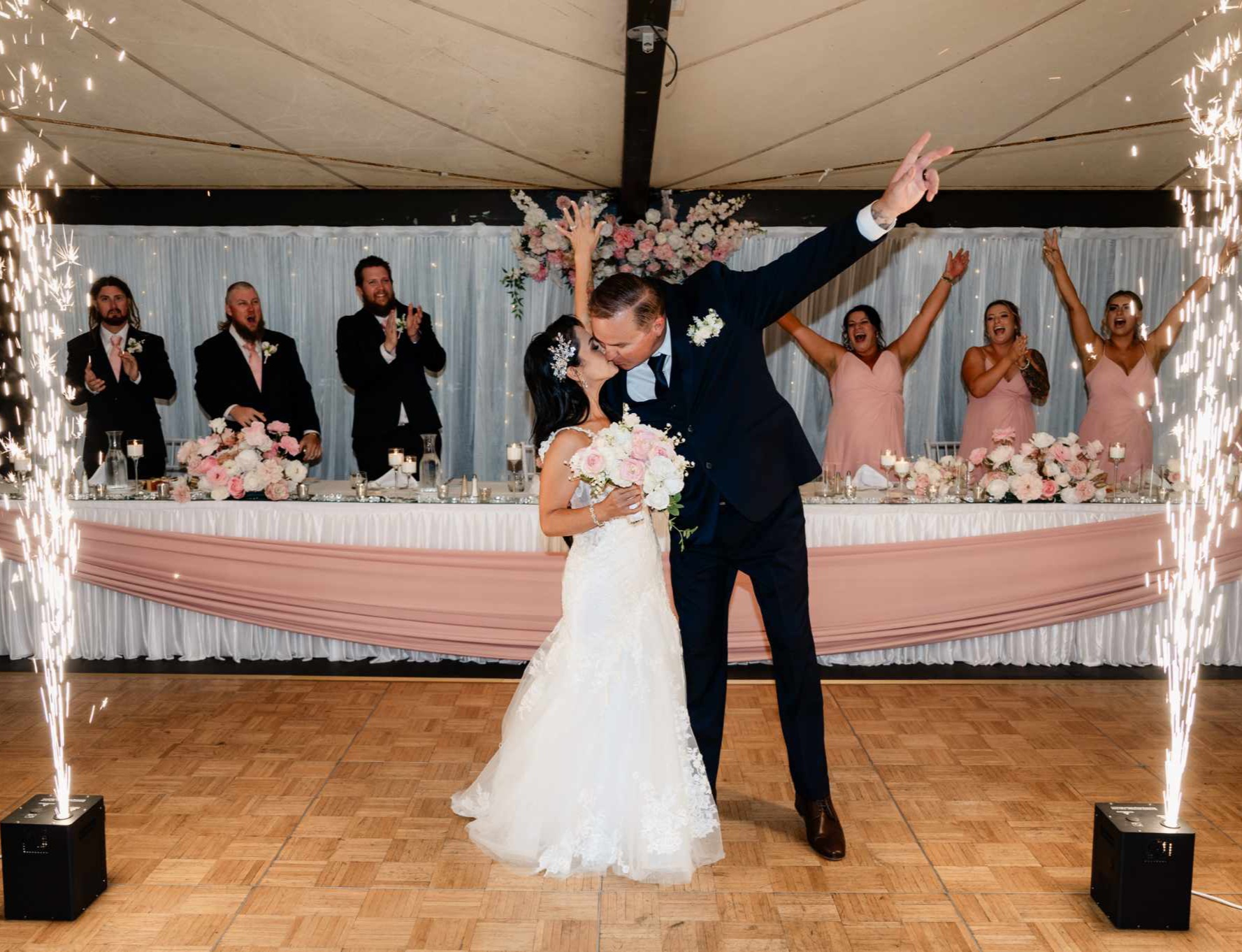 Wedding venue marquee