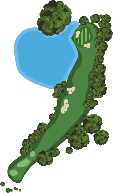 Golf course hole 1