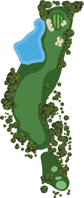 Golf course hole 14